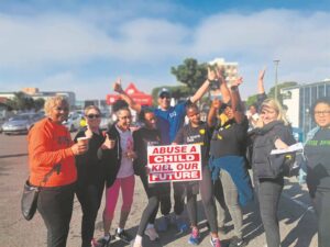 Old and young participate in justice walk