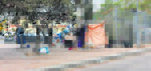 Vagrants who set up camp near Civic Centre in Parow have now settled in