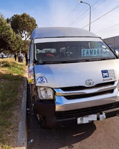 Pedestrian (24) knocked over by taxi on Jakes Gerwel Drive in Epping, Cape Town