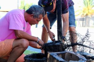 Nadia Bond memorial site set ablaze