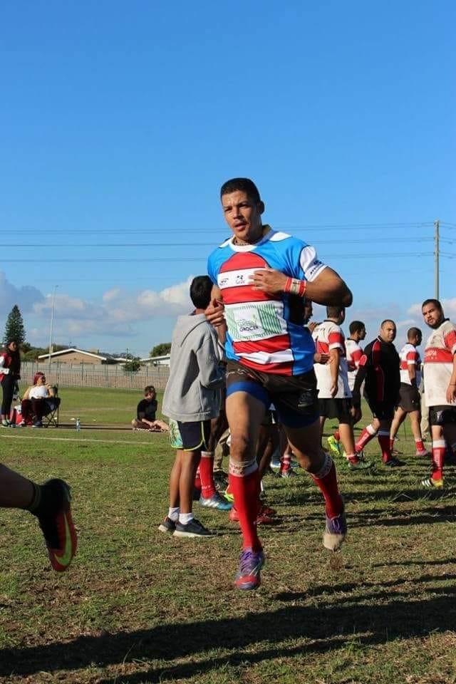 Foto van Kyle Barnes op rugbyveld