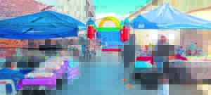 Small businesses host display for community