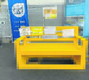 Bench near St Oswald’s Anglican Church in Milnerton to bolster mental health