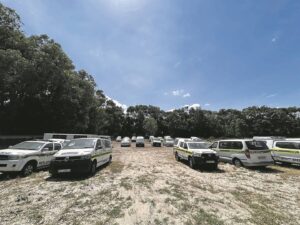 Beampte praat oor Openbare Orde-eenheid se Faure-basis