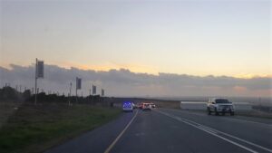 Man dies crossing the road