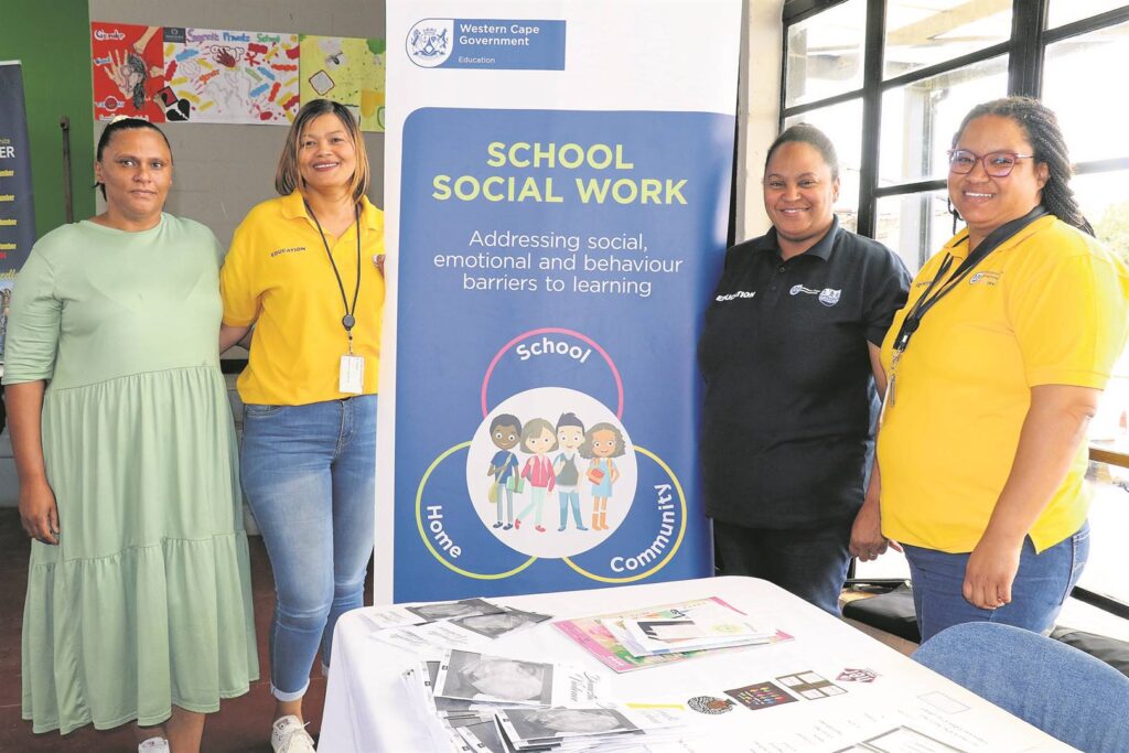 Metro East Education Department social workers from left: Lorraine Waterboer, Samantha Williams, Elvera Swartz and Janice Cozett shared insight into the work they do at schools.