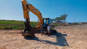 Bouwerk by nuwe ontwikkeling naby Fountain Village gestaak