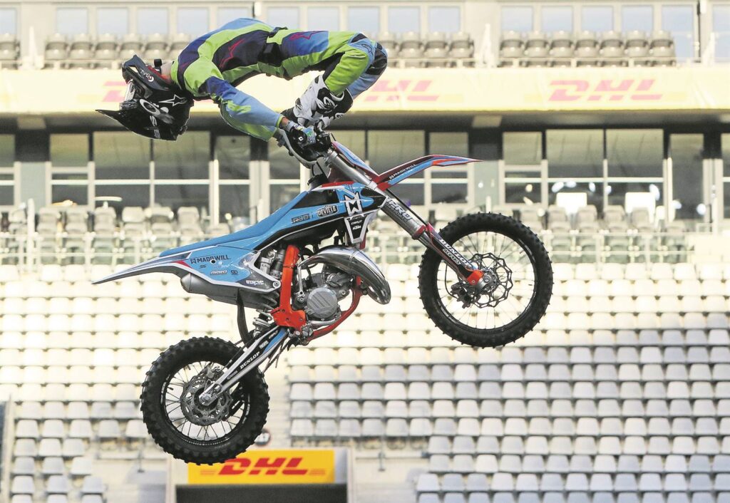 Kruz Maddison (14) showing his skill.