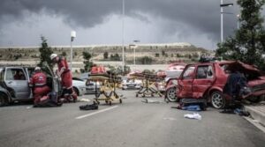 Children injured in two-taxi collision