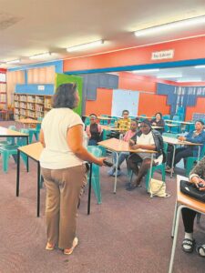 Employment session held at library