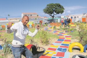 Locals transform park in Mitchells Plain