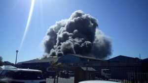 BREAKING: 50+ firefighters battle blaze in Blackheath