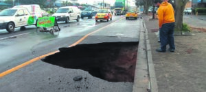 Montague Drive roads cordoned off for repairs after a large sinkhole was reported