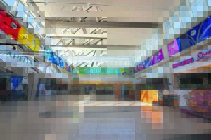 Bayside Mall boasts a fresh lick of bright paint