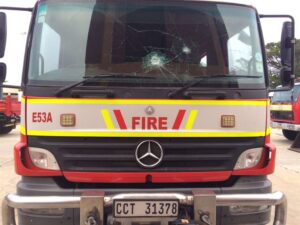 Residents ambush firefighters