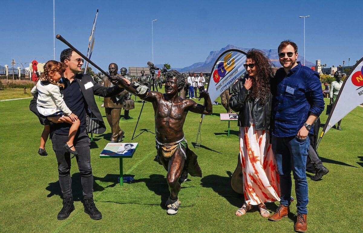 Johnny Clegg honoured with life-size bronze statue at Century City’s Long March to Freedom