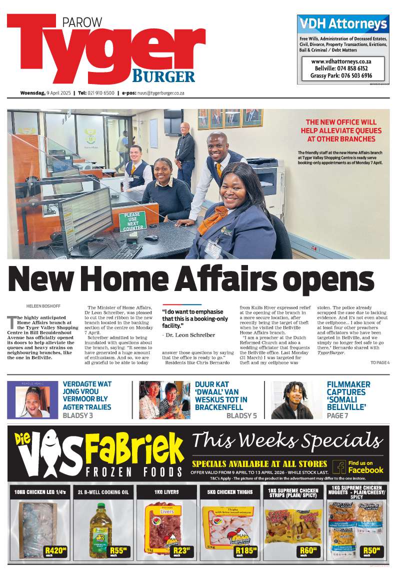 Tyger Burger Parow E-edition – 09 April 2025