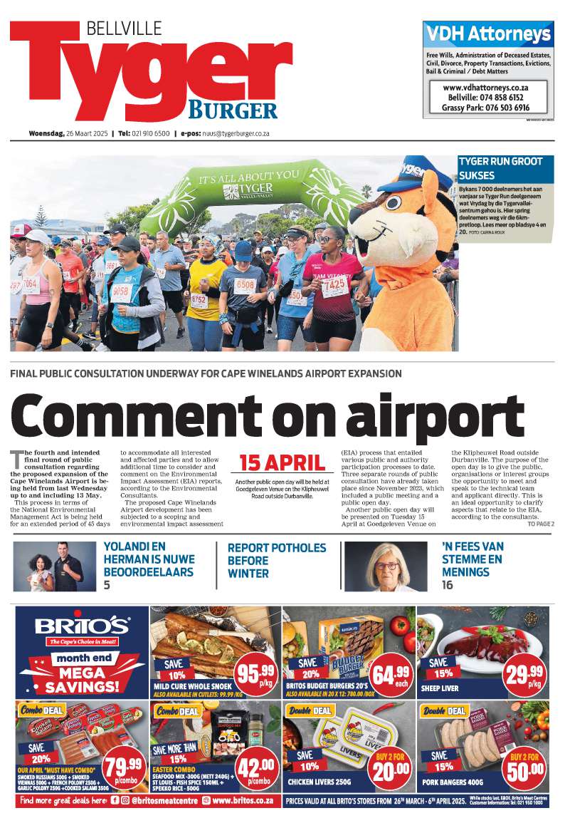 Tyger Burger E-edition – 26 March 2025