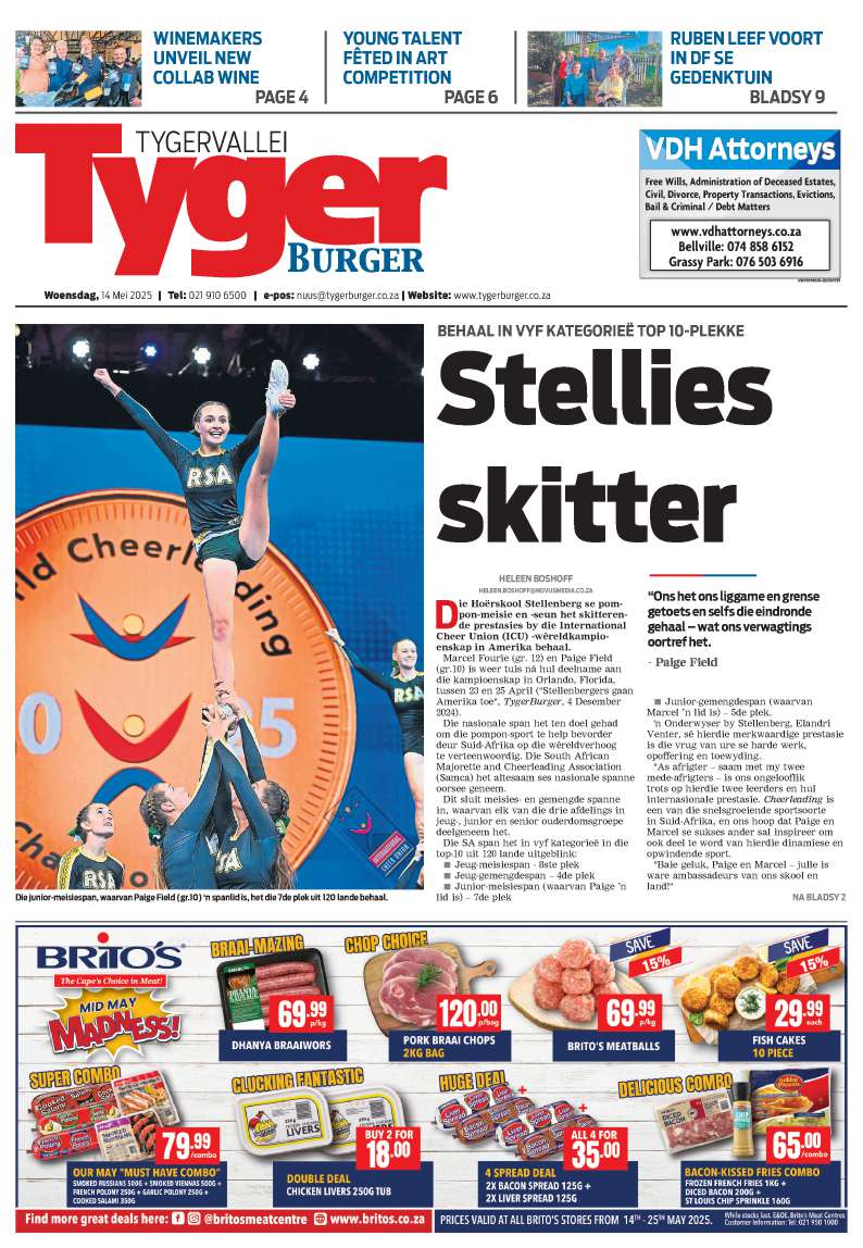 TygerBurger Tygervalley 14 May 2025 E-edition