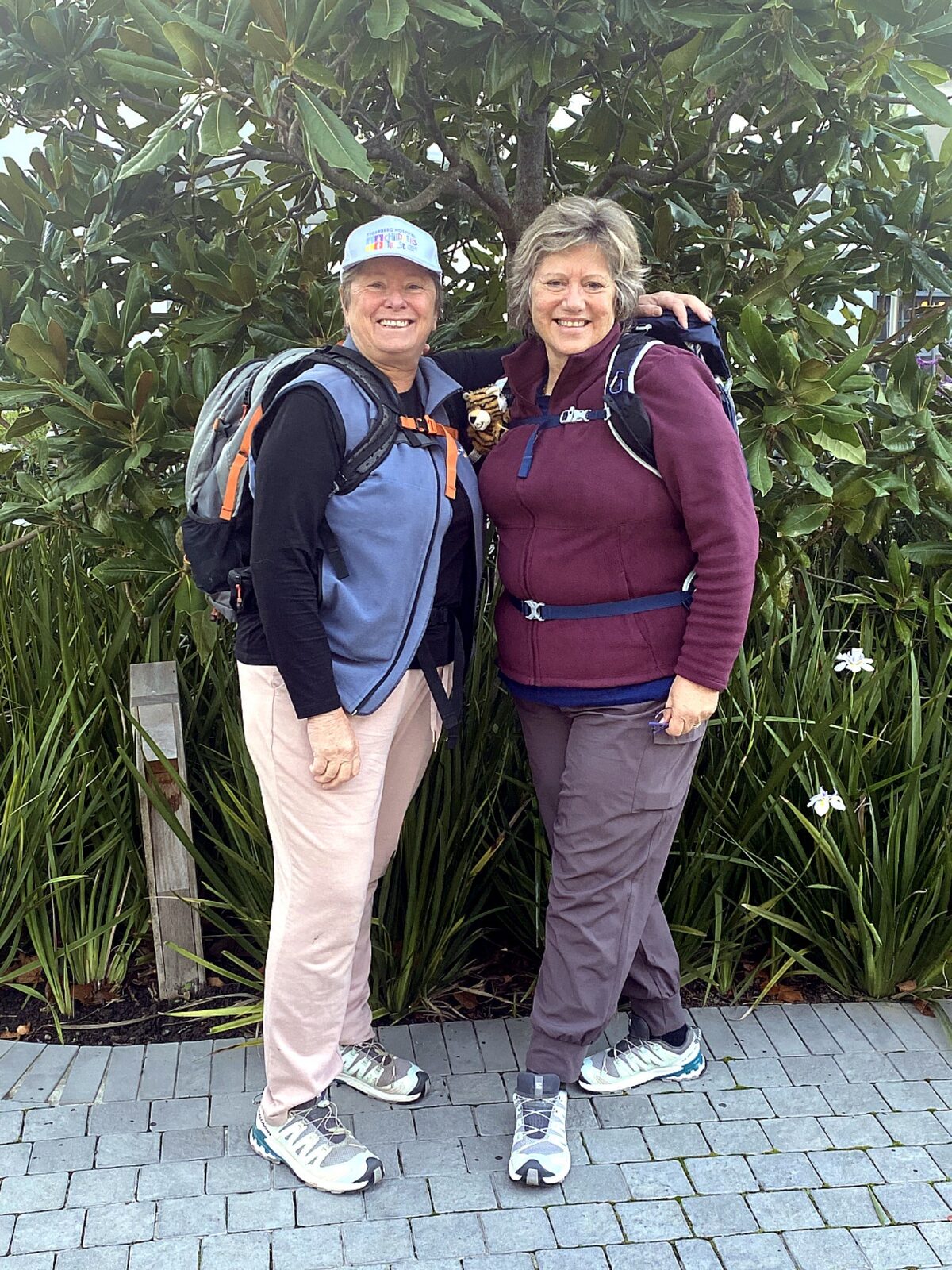 Louise Theron (right), chief executive of the Tygerberg Hospital Children's Trust, with Leone Malan busy practicing at the beautiful Erinvale Estate in Somerset West.