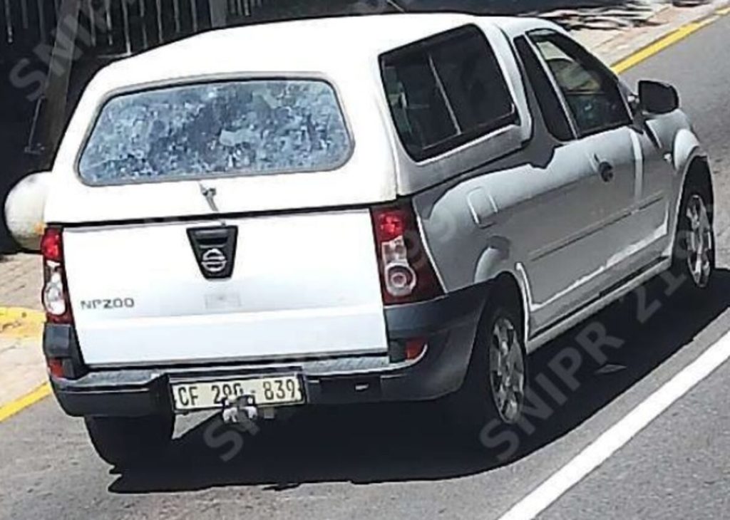 Die bakkie wat Vrydagoggend in Wesbank gekaap is.