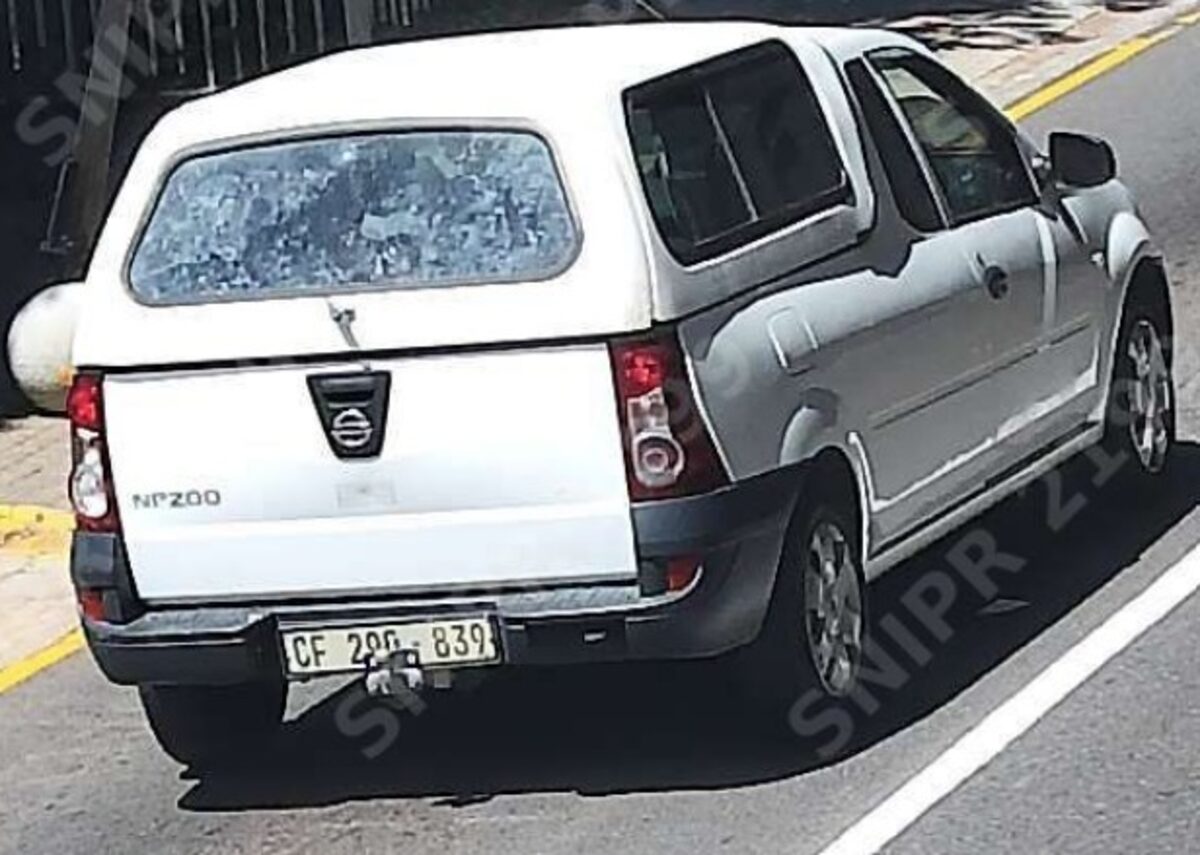 Die bakkie wat Vrydagoggend in Wesbank gekaap is.