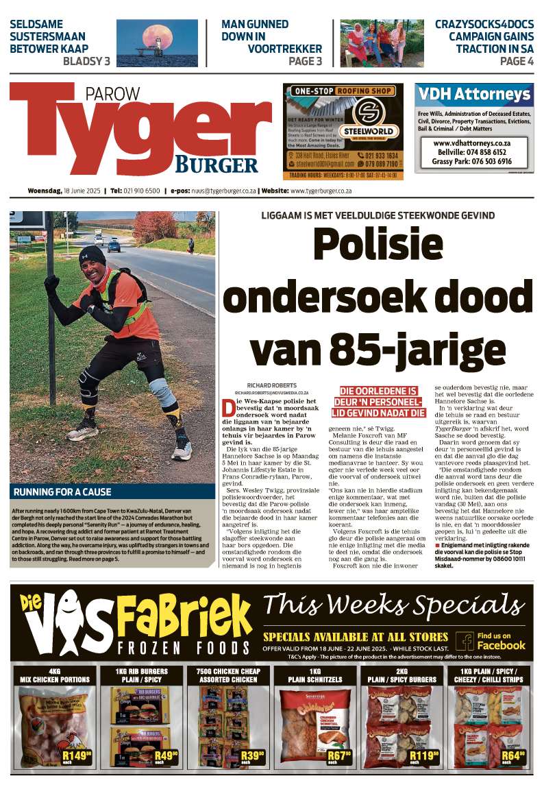 TygerBurger Parow E-Edition 18 June 2025