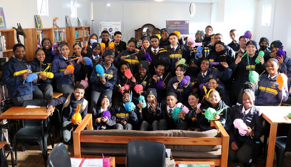 Knit-a-thon at Soneike High