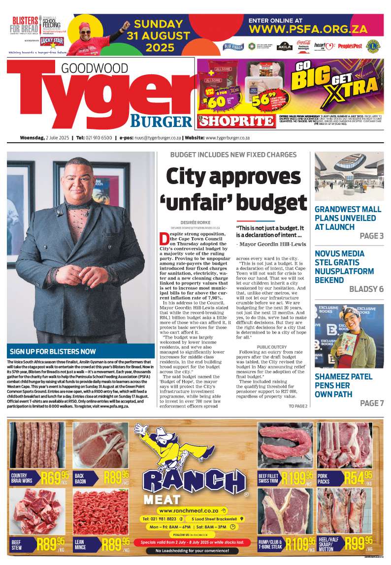 TygerBurger Goodwood E-Edition 2 July 2025