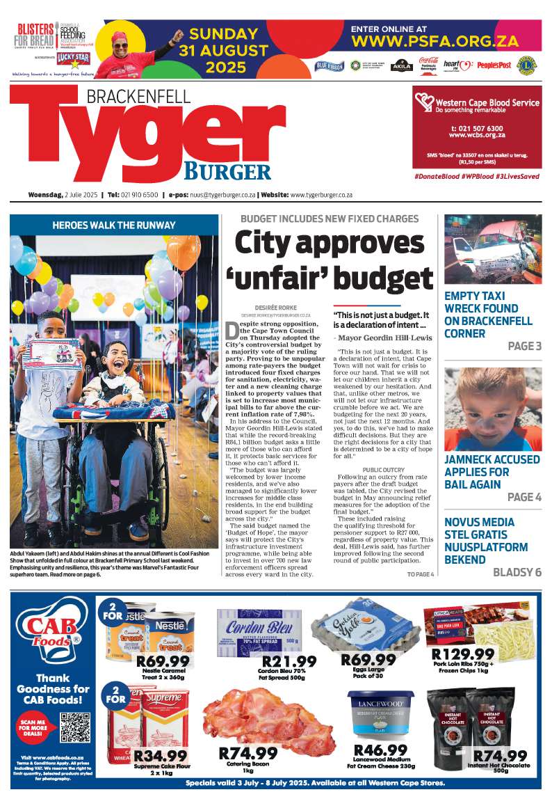 TygerBurger Brackenfell E-Edition 2 July 2025