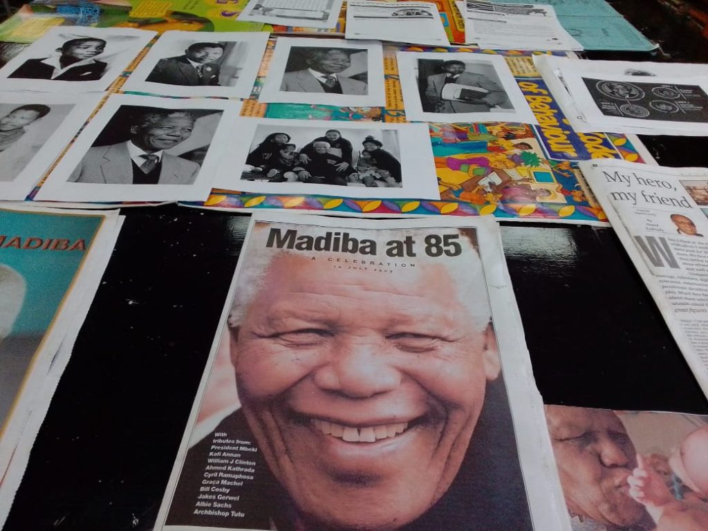 Some of the articles, photographs and art on display