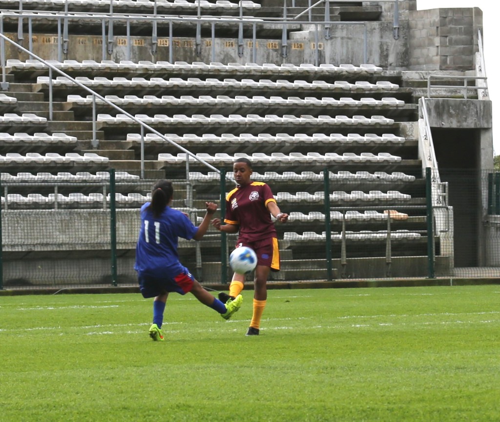 WP Media, publishers of TygerBurger, People's Post and City Vision sponsored Rygate Invitational Ladies kit. They locked horns with Mitchells Plain LFA ladies. The two sides played a 1-1 stalemate. Photo: Cecilia Hume.