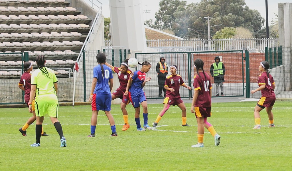 WP Media, publishers of TygerBurger, People's Post and City Vision sponsored Rygate Invitational Ladies kit. They locked horns with Mitchells Plain LFA ladies. The two sides played a 1-1 stalemate. Photo: Cecilia Hume.