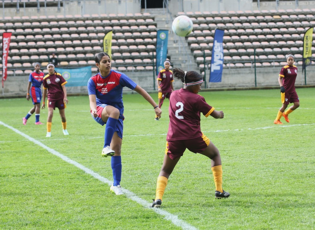WP Media, publishers of TygerBurger, People's Post and City Vision sponsored Rygate Invitational Ladies kit. They locked horns with Mitchells Plain LFA ladies. The two sides played a 1-1 stalemate. Photo: Cecilia Hume.