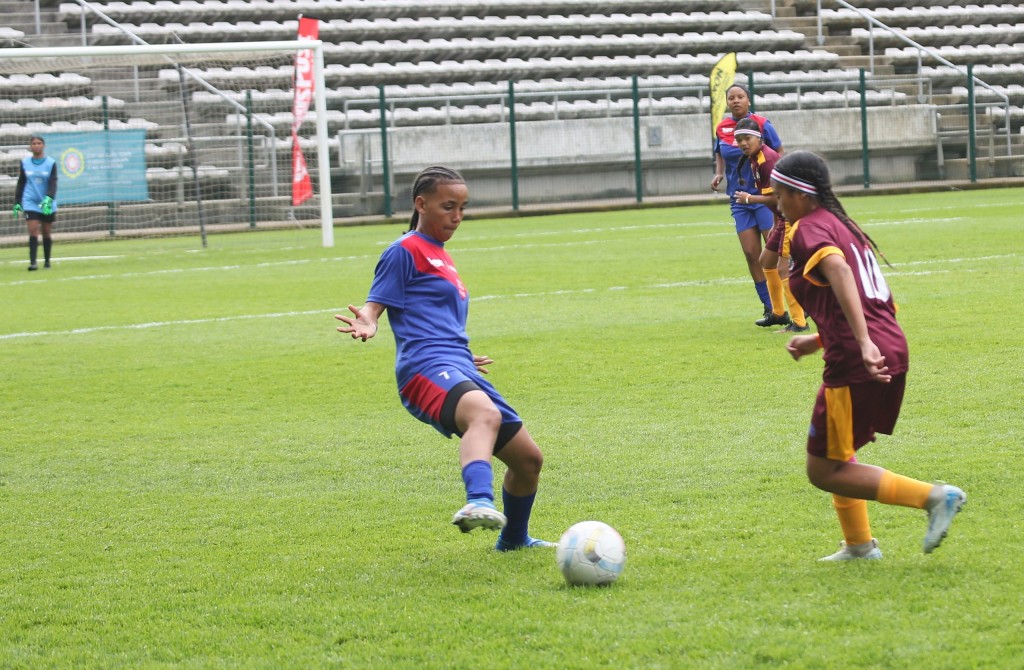 WP Media, publishers of TygerBurger, People's Post and City Vision sponsored Rygate Invitational Ladies kit. They locked horns with Mitchells Plain LFA ladies. The two sides played a 1-1 stalemate. Photo: Cecilia Hume.