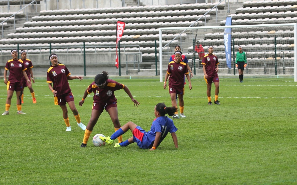 WP Media, publishers of TygerBurger, People's Post and City Vision sponsored Rygate Invitational Ladies kit. They locked horns with Mitchells Plain LFA ladies. The two sides played a 1-1 stalemate. Photo: Cecilia Hume.
