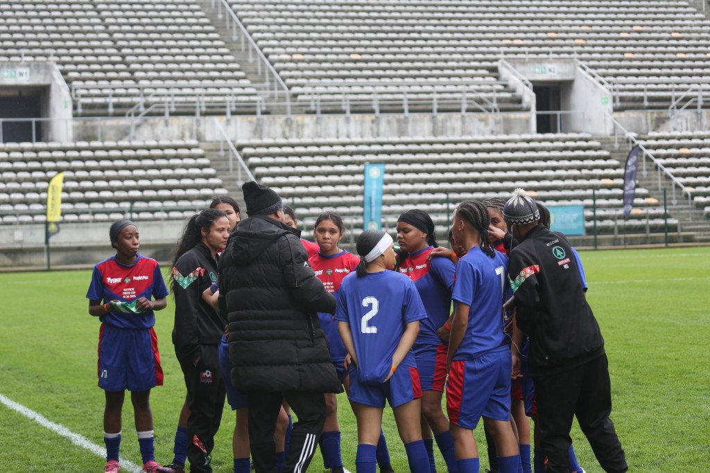 WP Media, publishers of TygerBurger, People's Post and City Vision sponsored Rygate Invitational Ladies kit. They locked horns with Mitchells Plain LFA ladies. The two sides played a 1-1 stalemate. Photo: Cecilia Hume.