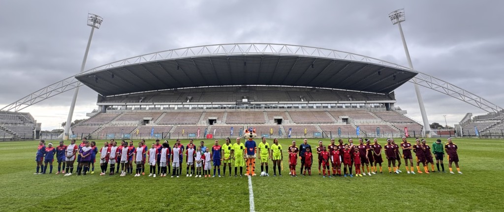 WP Media, publishers of TygerBurger, People's Post and City Vision sponsored Rygate Invitational Ladies kit. They locked horns with Mitchells Plain LFA ladies. The two sides played a 1-1 stalemate. Photo: Cecilia Hume.