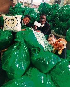 Durbies se tekstielprojek vat vlam