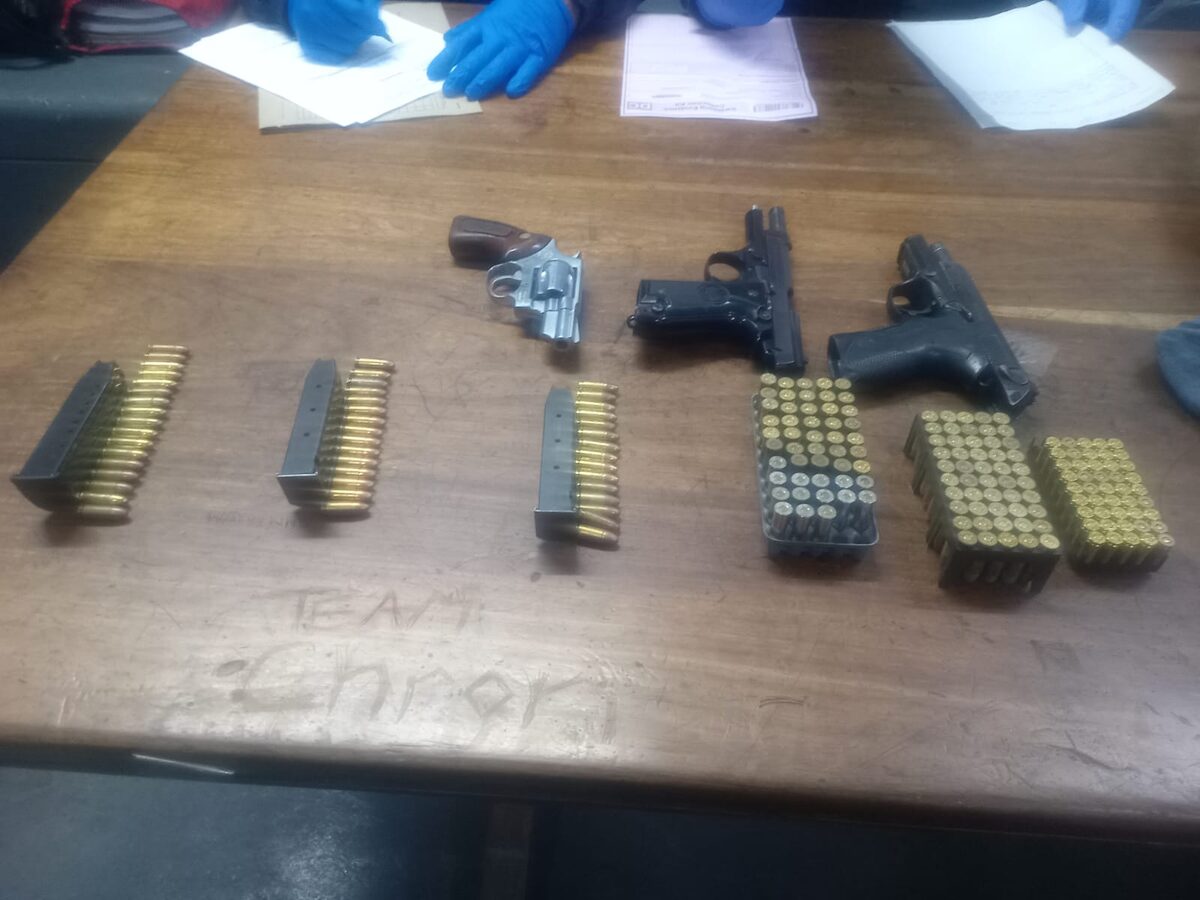 Operation Restore members arrested a suspect for illegal possession of firearms and ammunition.