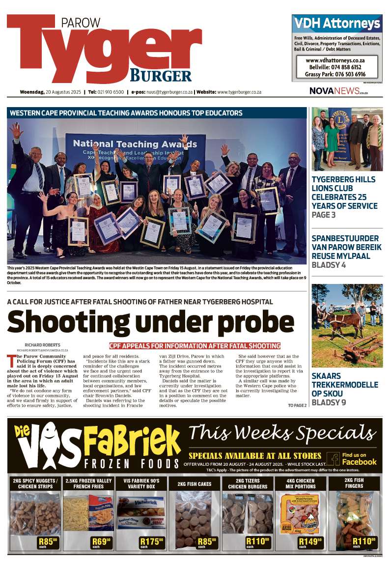 TygerBurger Parow E-Edition 20 Augustus 2025