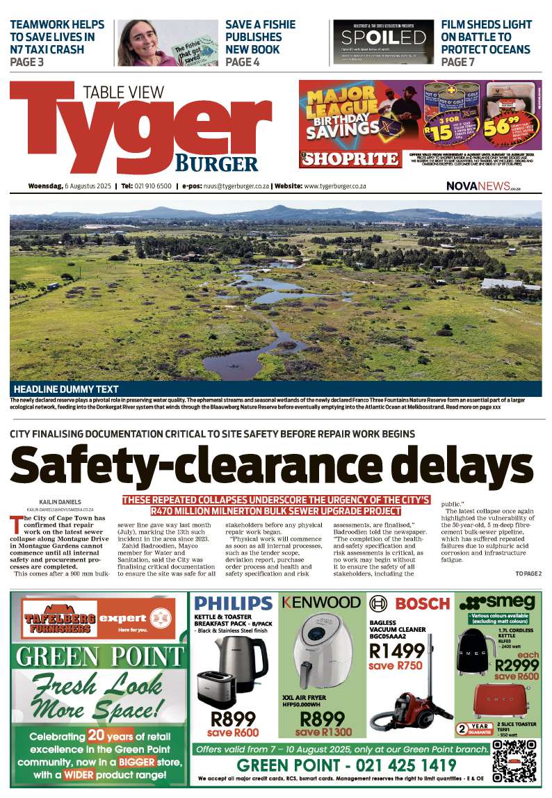 TygerBurger Table View E-Edition 6 Augustus 2025