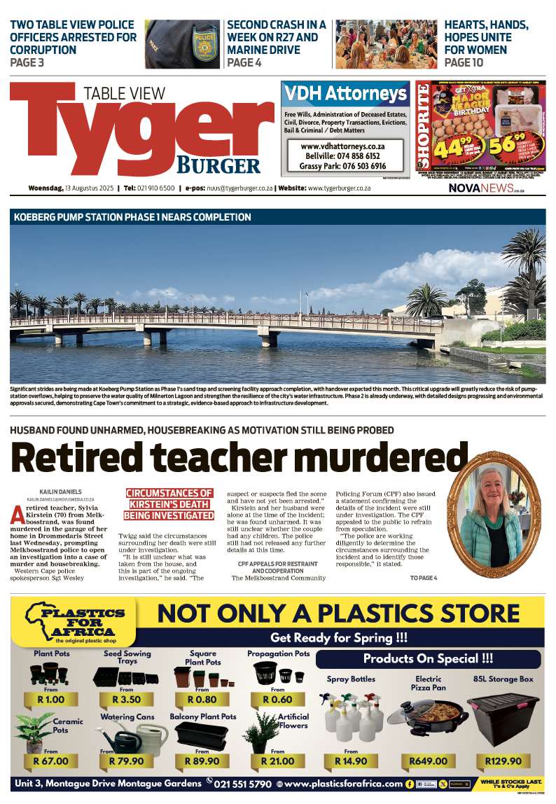 TygerBurger Table View E-Edition 13 August 2025