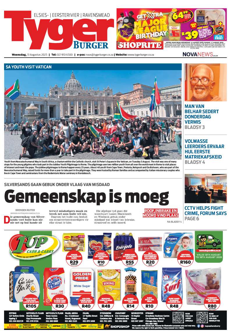 TygerBurger Elsies | Eersterivier | Ravensmead E-Edition 13 August 2025