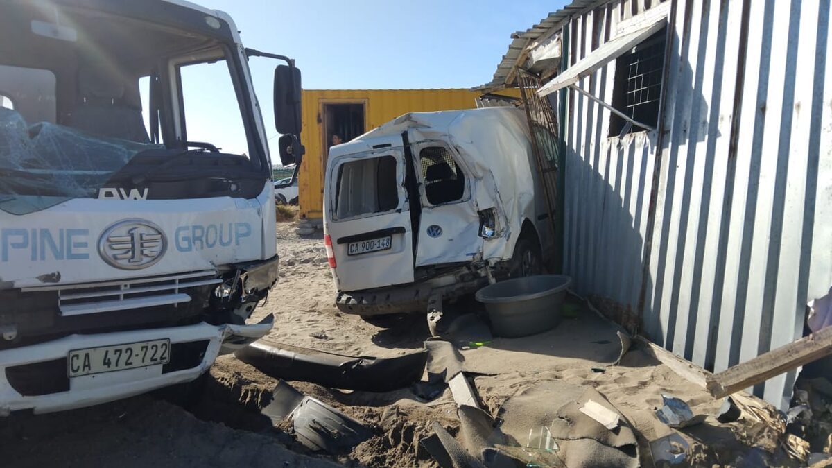 Skye's Wooden Spoon's van was smashed into two shacks after a delivery truck collided with the stationary vehicle last year.
