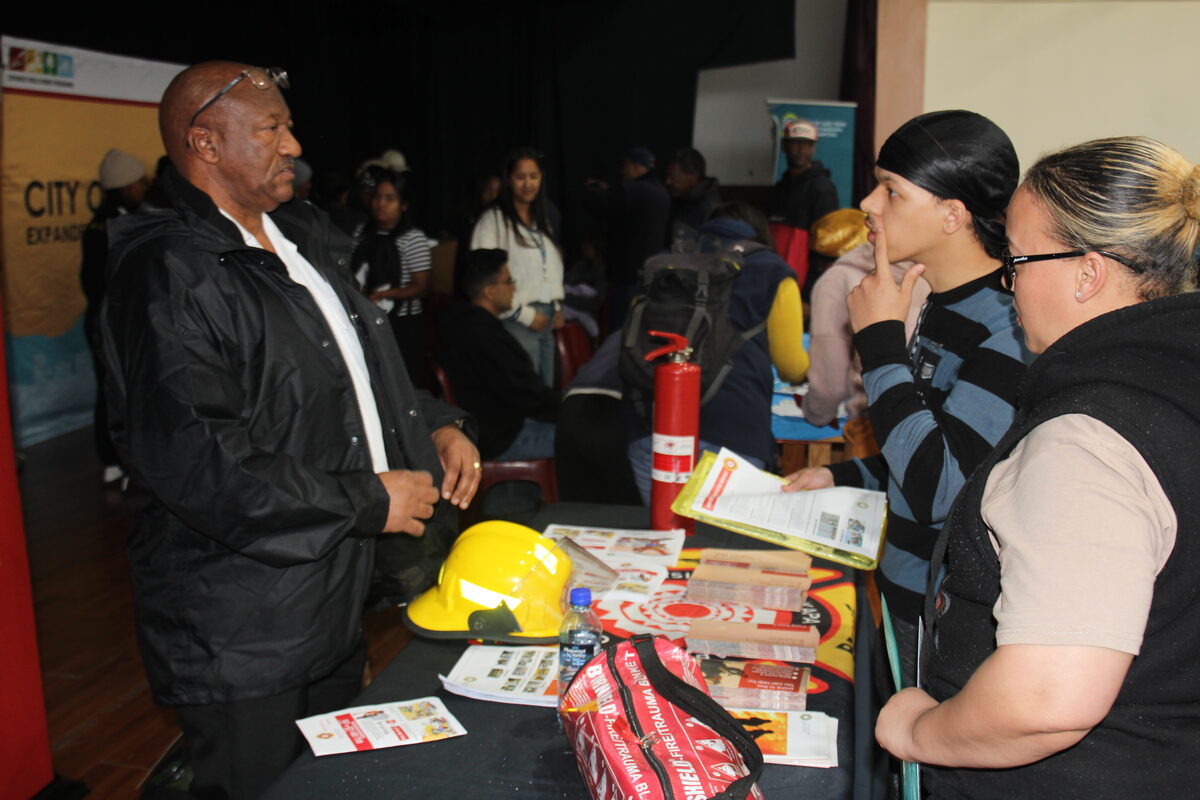 There were dozens of stalls at the Thusong Centre, Tafelsig, where residents went to get their service queries resolved.