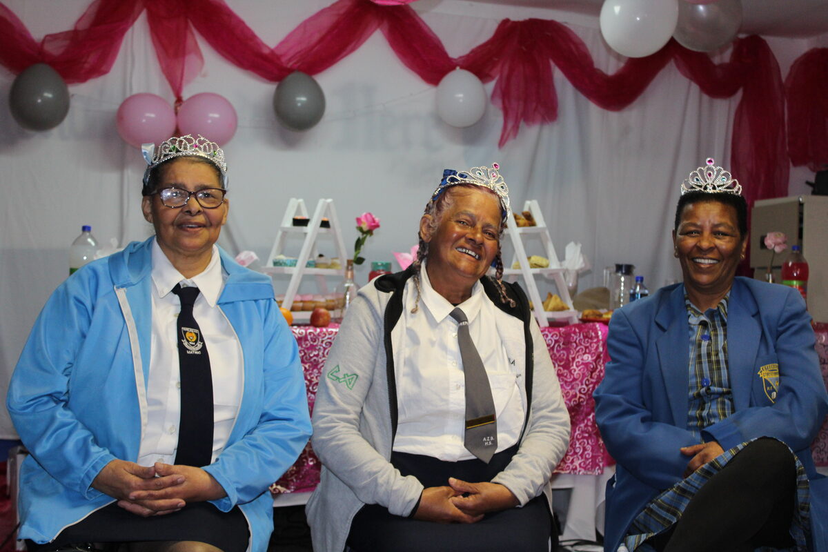 Second princess, Carol Oelf, queen, Florence Francke, and first princess Kathleen Daniels.