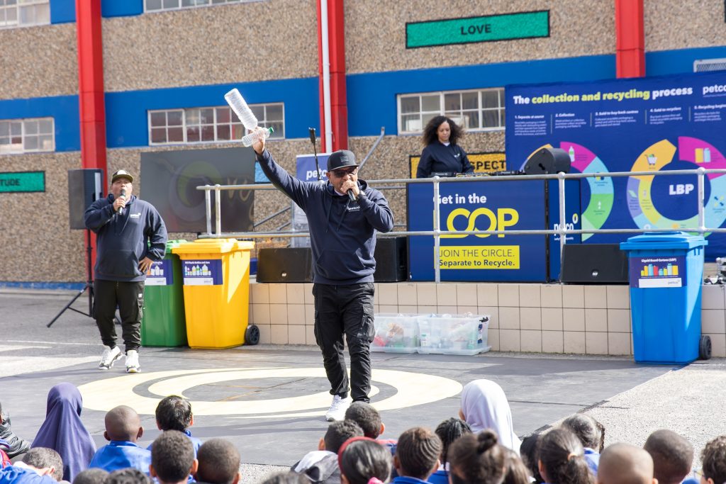 GrandMaster Ready D performs at Wavecrest Primary School in Rocklands.