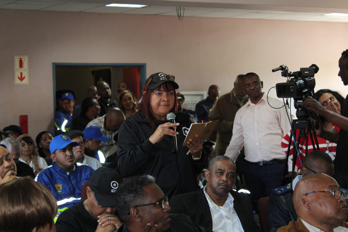 Deirdre Petersen of Eastridge Neighbourhood Watch asked when police's vacant posts would be filled.