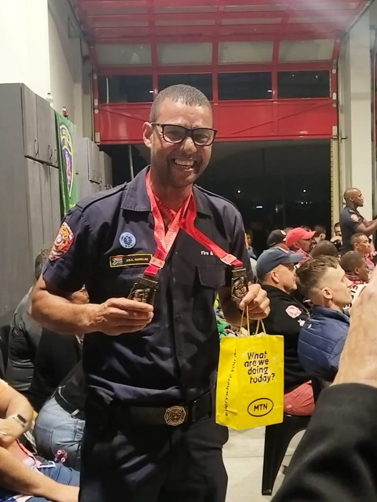 Jermaine Carelse, of Goodwood, won gold in the 50 to 54 age category.